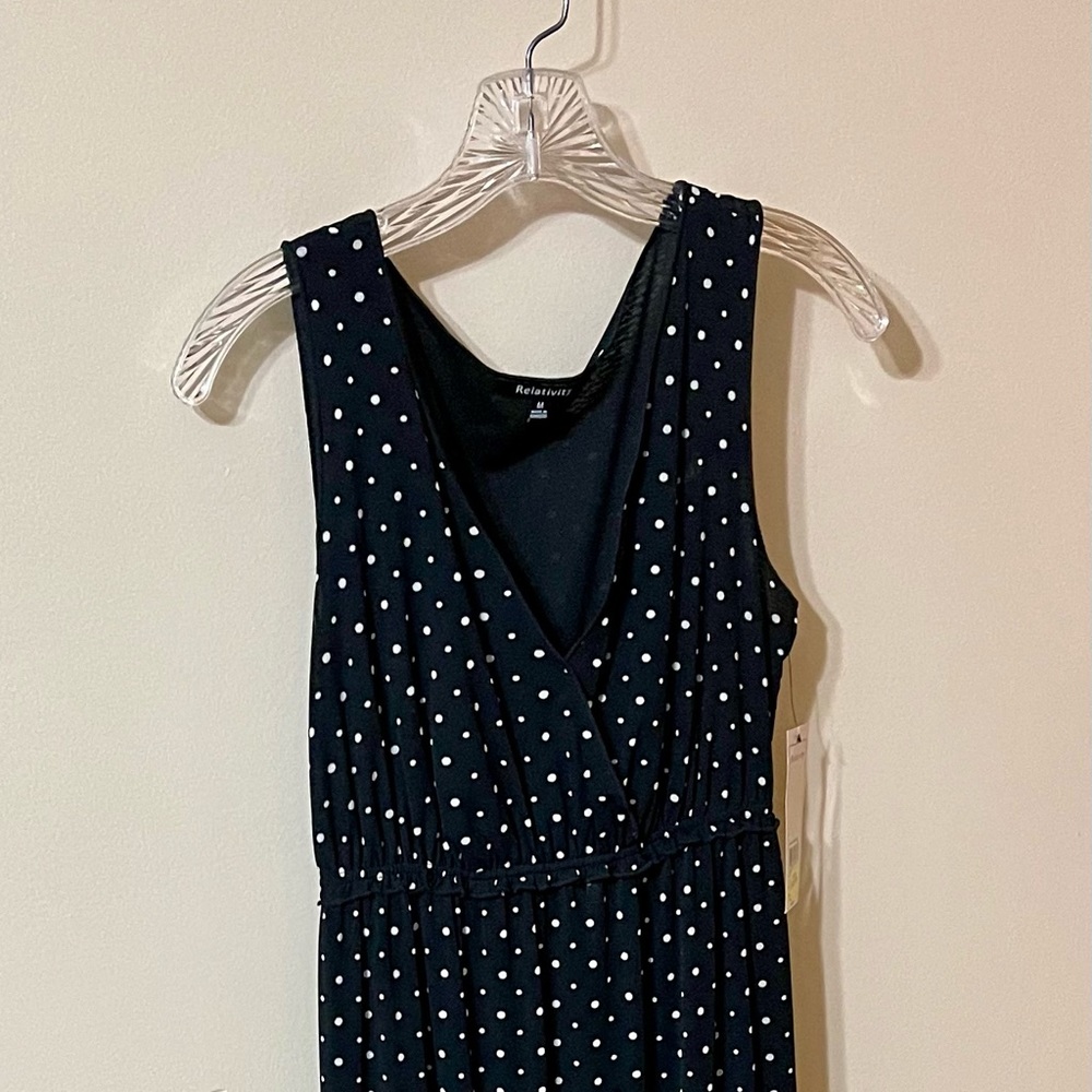 Sweet NWT black and white polka dot dress